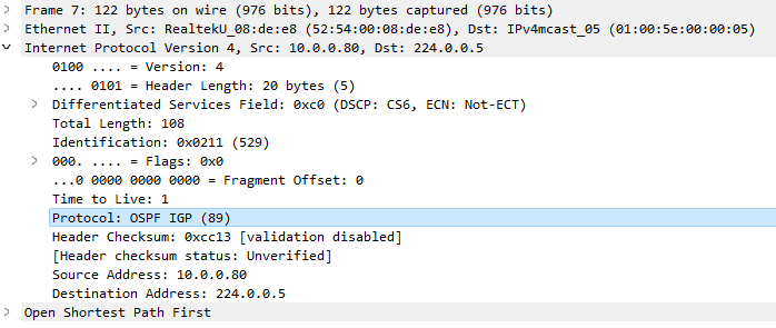 OSPF detail